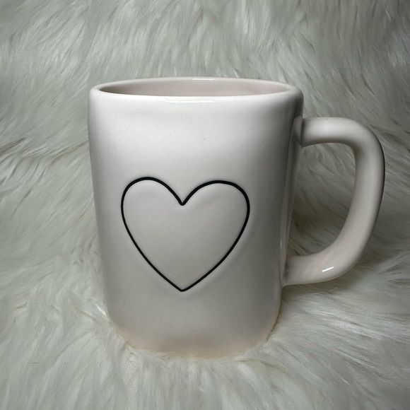 Rae Dunn Other - Rae Dunn Double Sided Heart White Mug
